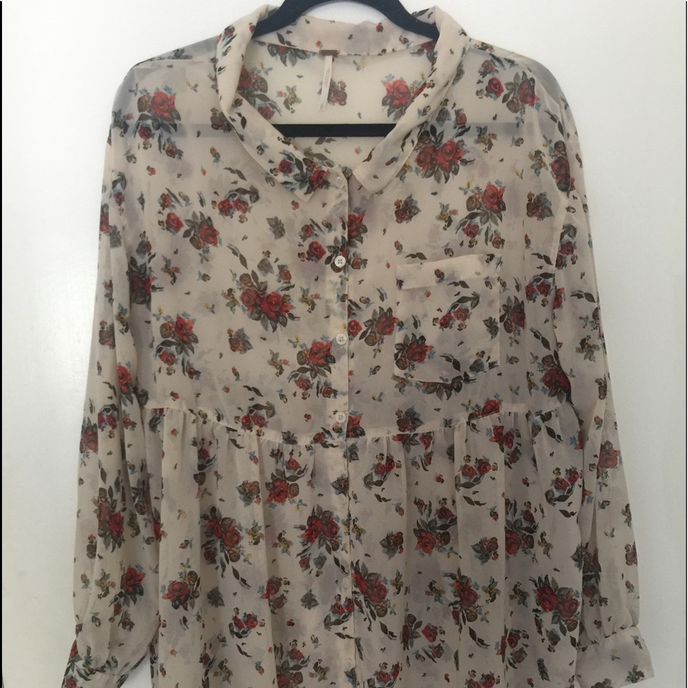 ✨ Free People floral tunic/dress ✨