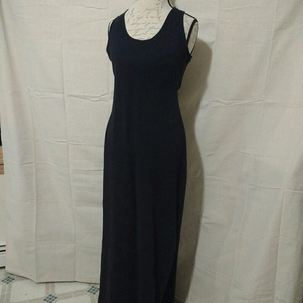 SUSTAINABLE Organic Cotton Racer back maxi dress