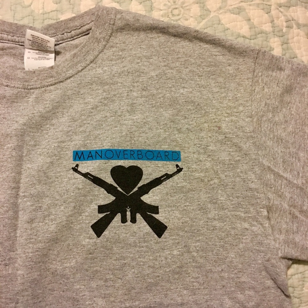 man overboard tshirt