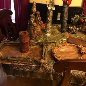 Handmade  work of recycled materials