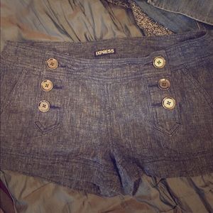 Express chambray shorts