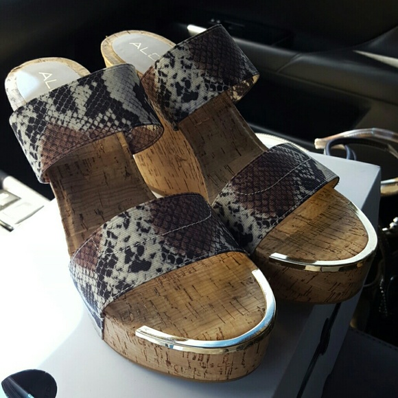 ALDO Snake wedges - Picture 1 of 5