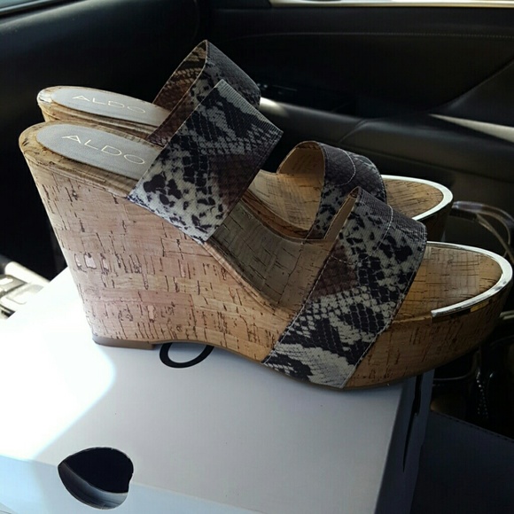 ALDO Snake wedges - Picture 2 of 5