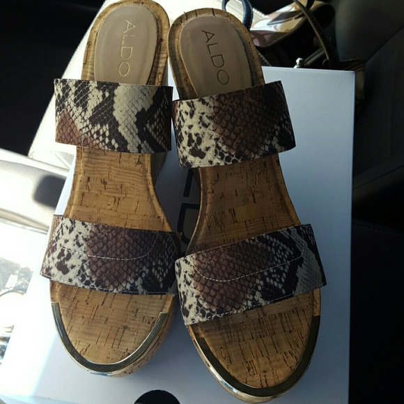 ALDO Snake wedges - Picture 3 of 5