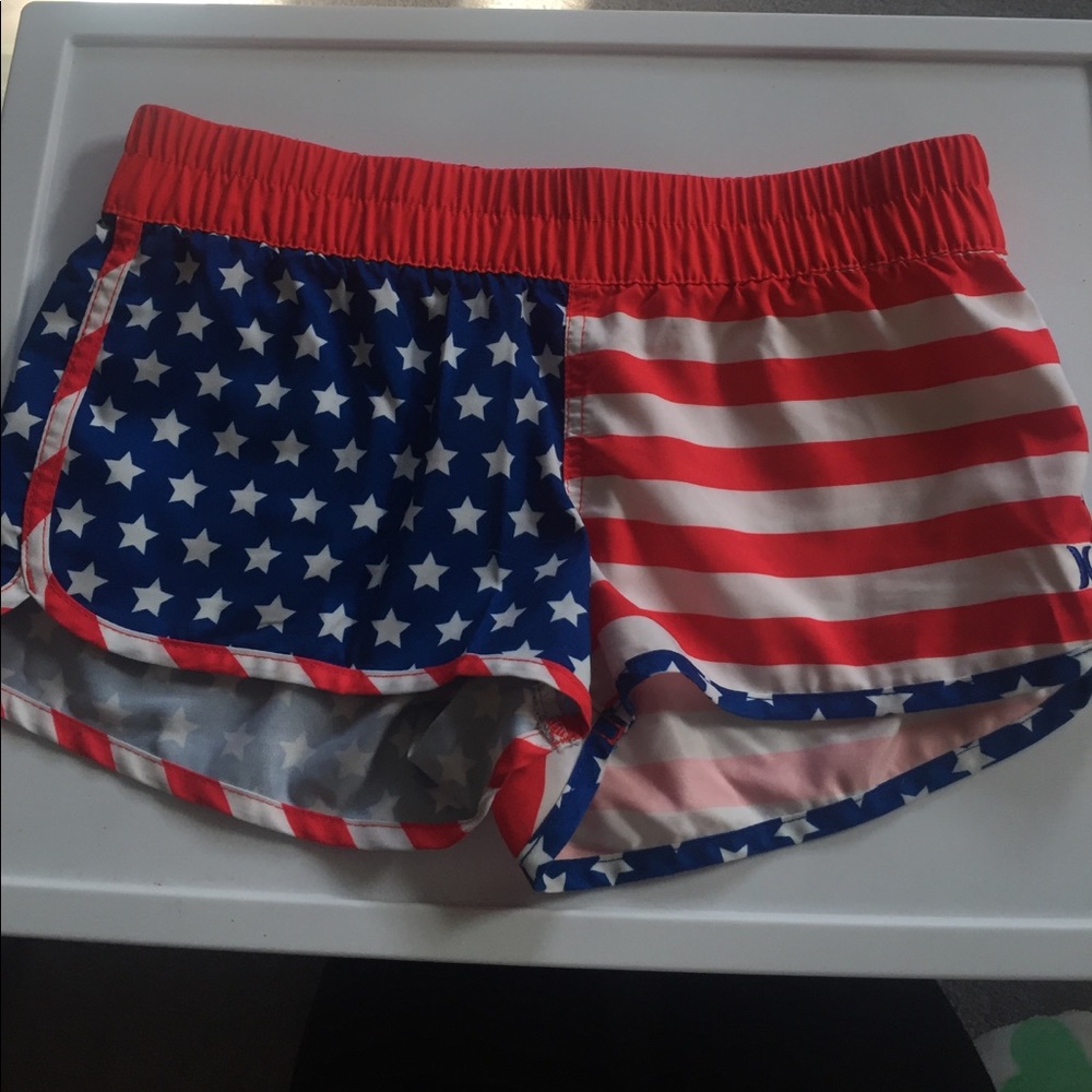 Hurley American flag board shorts