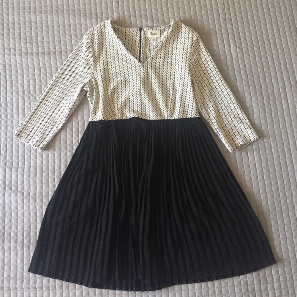 Pleated Anthropologie Dress