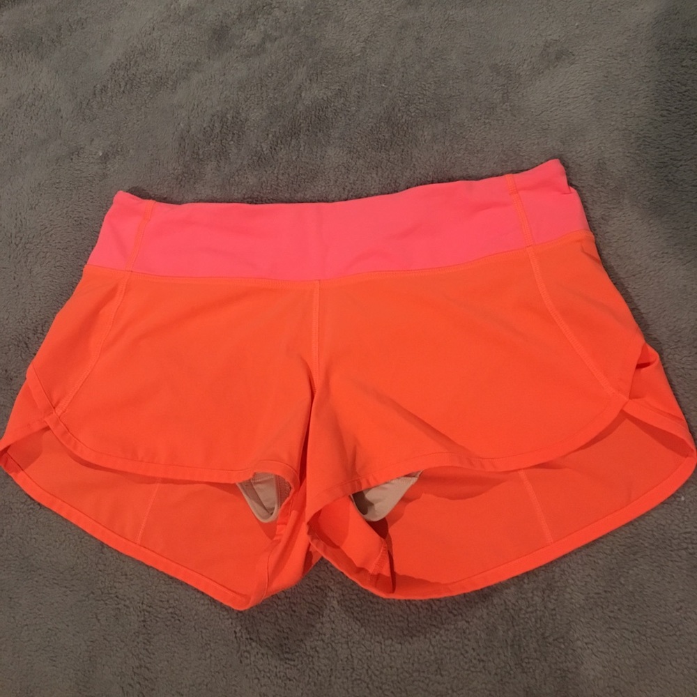 LULULEMON SPEED SHORTS SZ 6