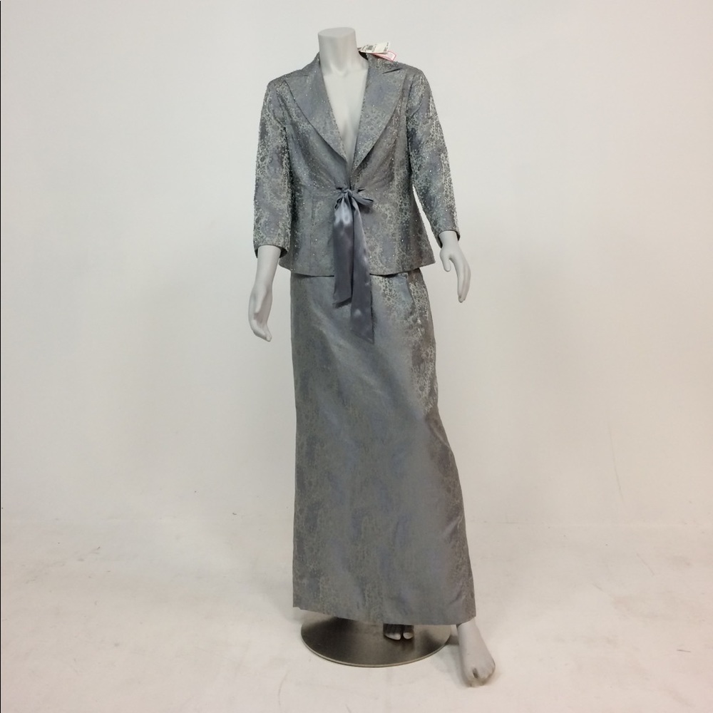 NWT Adrianna Papell 2-piece beaded skirt suit 10