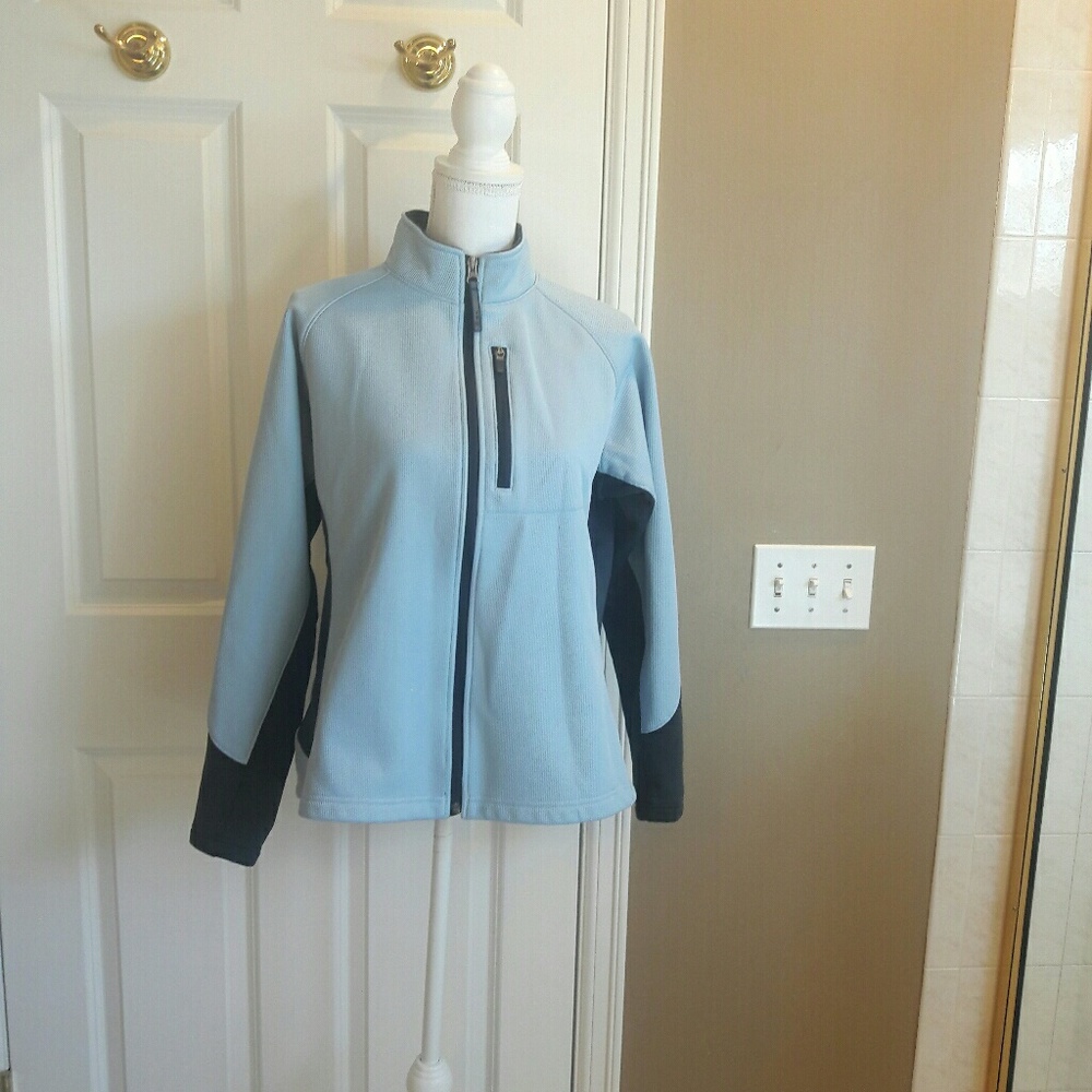 Blue  Women's REI Full Zip  Fleece , LX