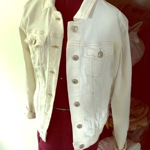 Old Navy White Denim Jacket