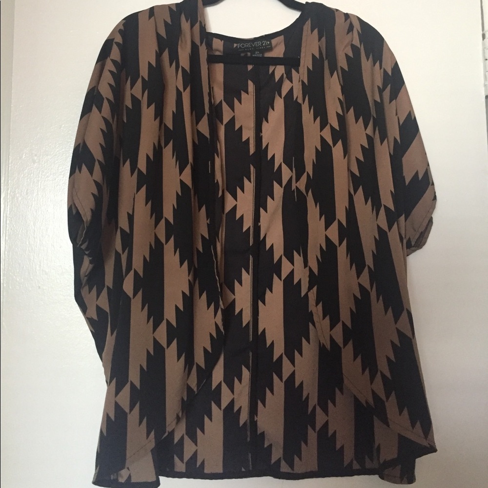 Forever 21 Plus Size Draped Short Sleeve Shawl