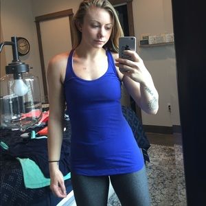 Electric blue Lulu Cool Racerback