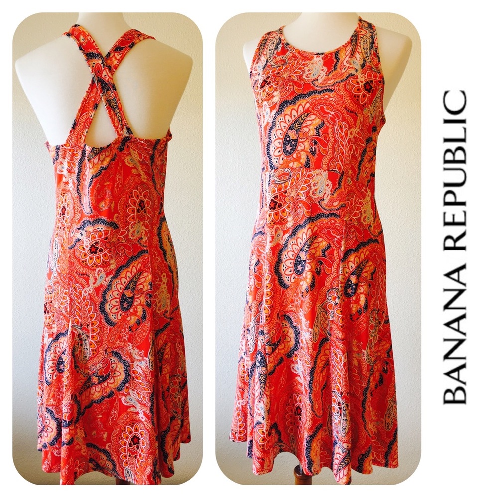 Banana Republic Criss Cross Back Dress