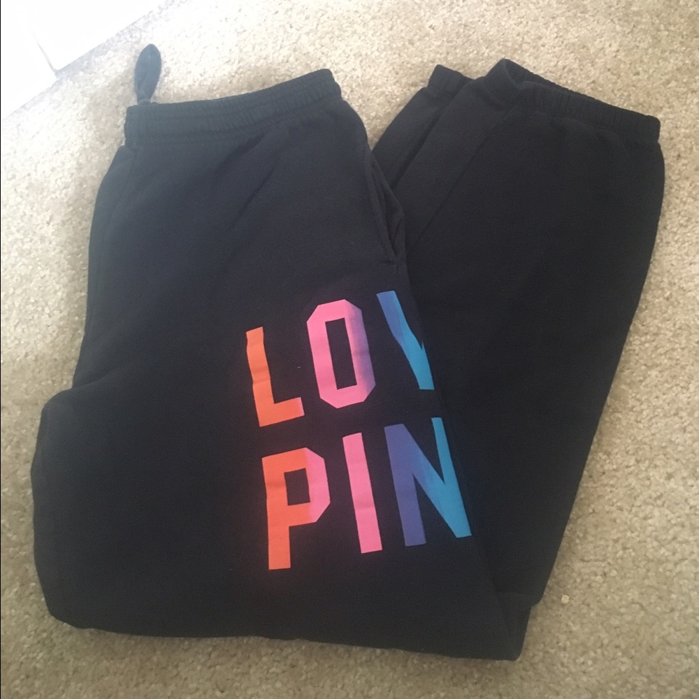 Black Victoria's Secret Pink Sweatpants