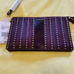 Micheal Kors Brooklyn Grommet Plum