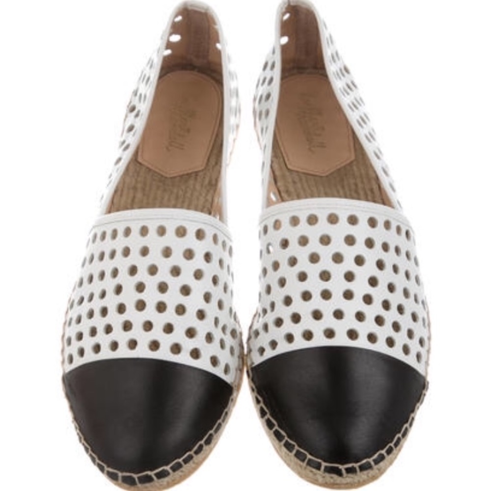 Loeffler Randall perforated leather espadrilles