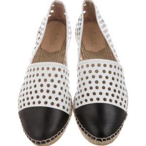 Loeffler Randall perforated leather espadrilles