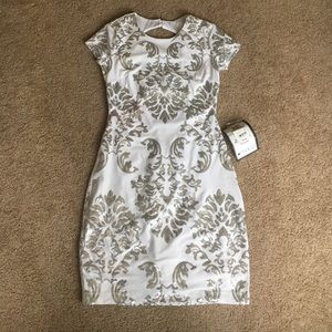 White Sequin Dress