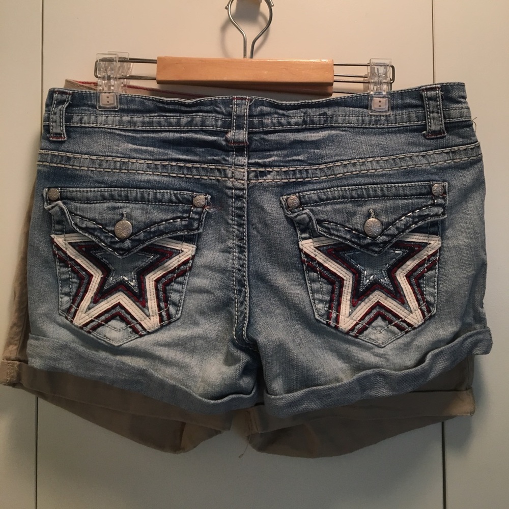 Denim shorts