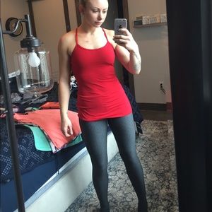 Red Power Y Lulu top