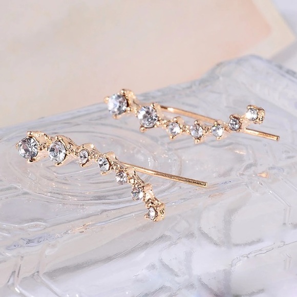 ✨ Crystal Ear Crawlers Shepherd Hook Back - Picture 2 of 2