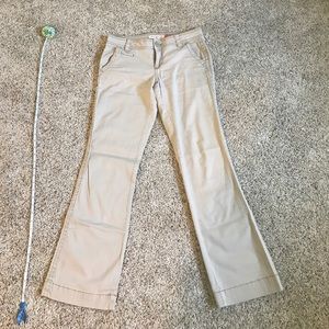 Aeropostale skinny flare khaki pants
