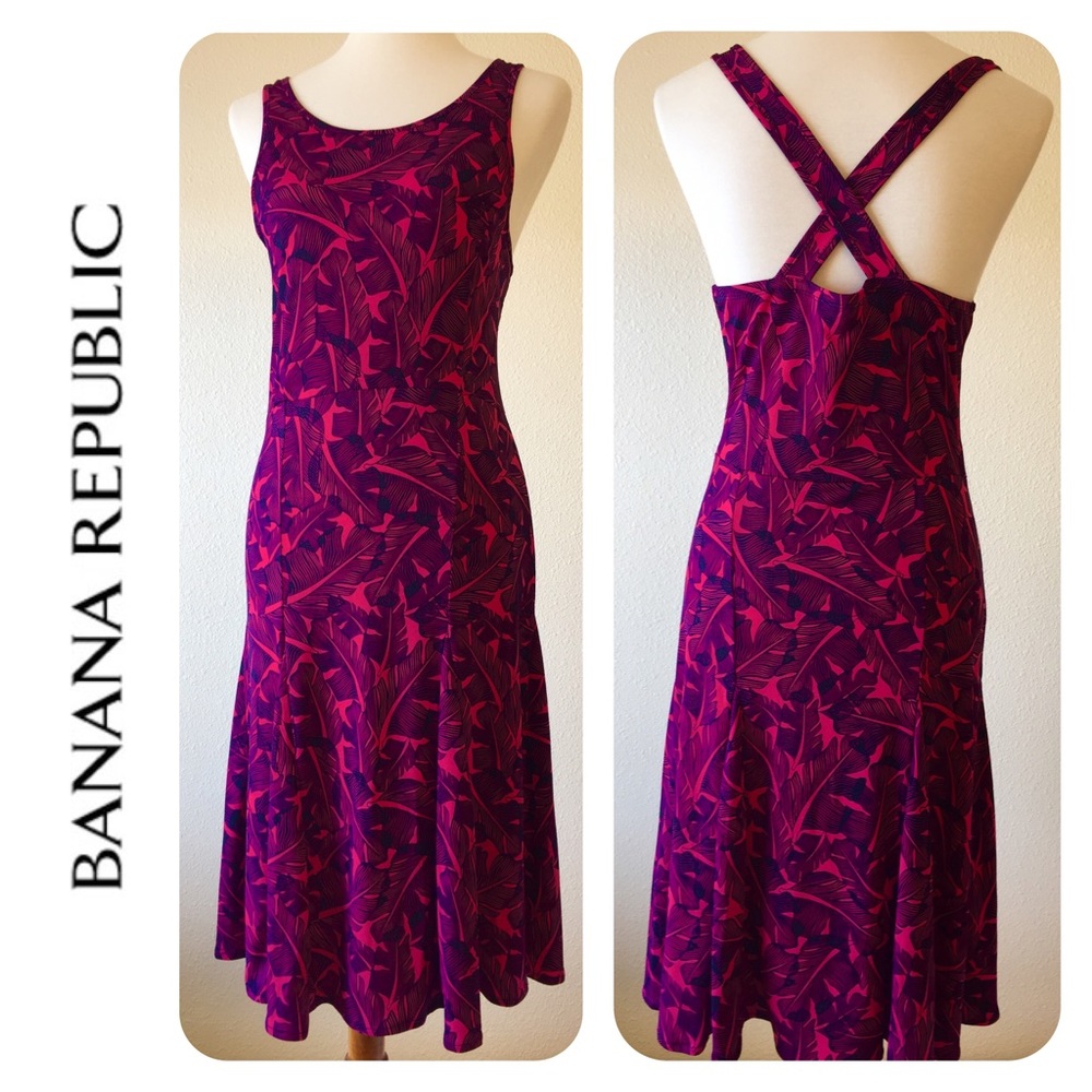 Banana Republic Criss Cross Back Dress