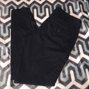 Black skinny zip ankle pants OLD NAVY