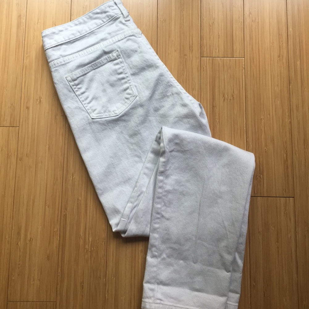 Garnet Hill White Denim Jeans
