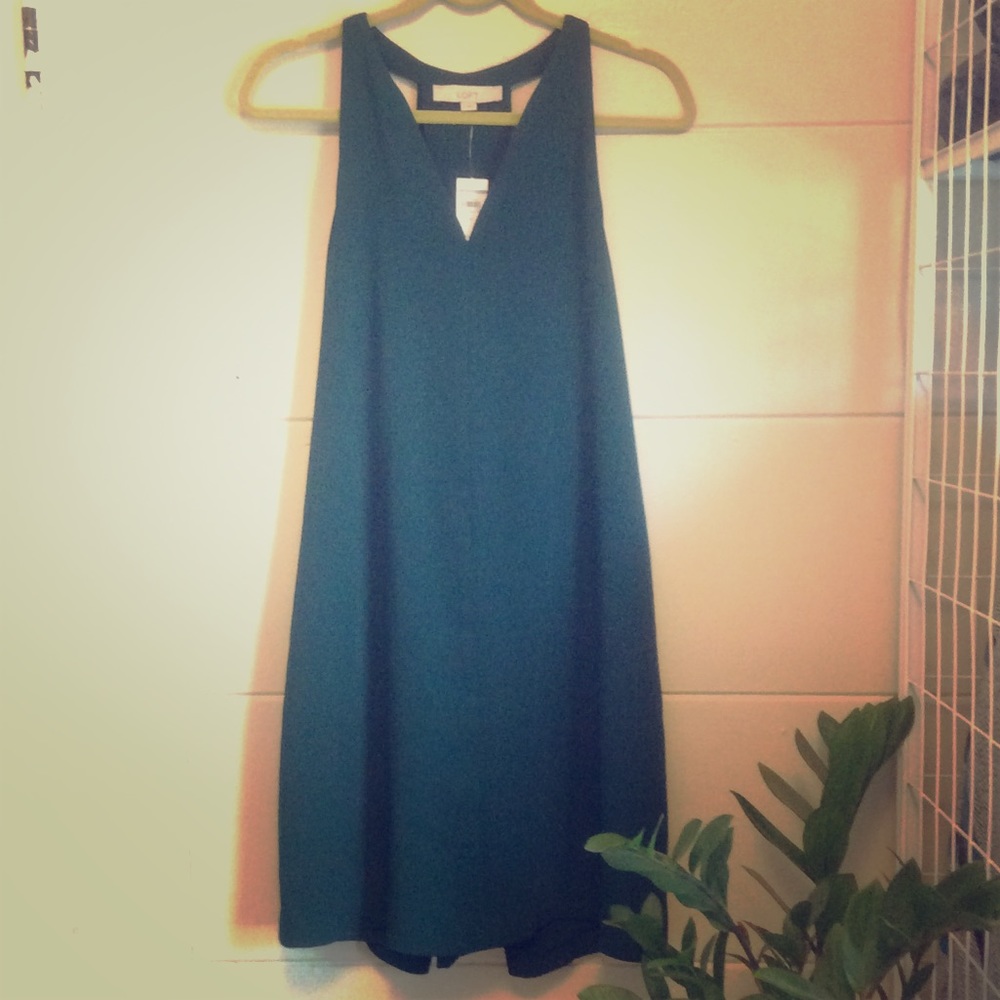 LOFT, M, NWT Timeless, Halter Trapeze dress