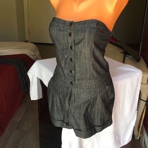 Forever 21 strapless, short jumpsuit.