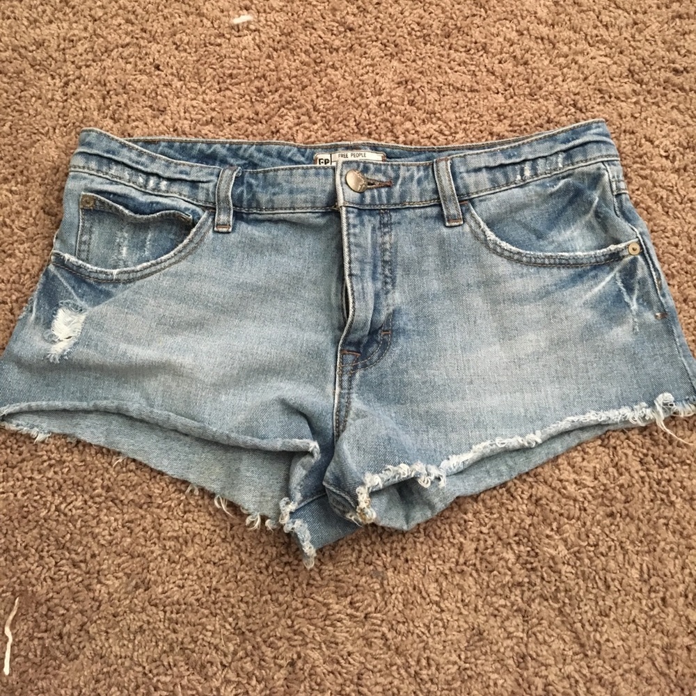Free people cut off jean shorts!! NEVER BEEN WORN