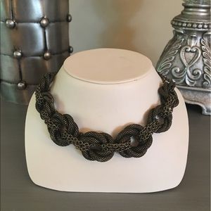  Brass Mesh Knots Necklace Brass Mesh Knots Necklace