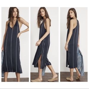 REDUCED!! Blanc midi dress in riptide stripe print