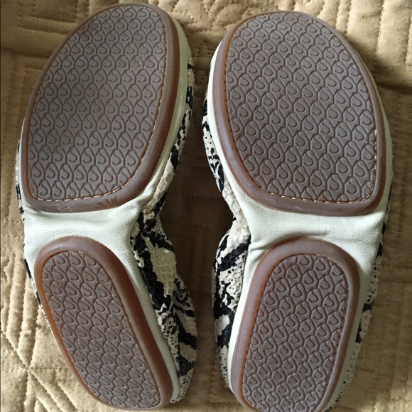 Beige/snake Yosi Samra flats - Picture 2 of 4