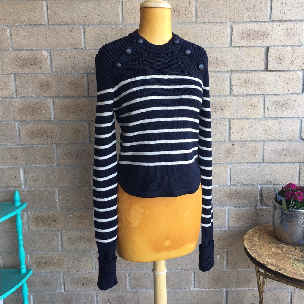 Isabel Marant Hatfield Breton Stripe Sweater $905