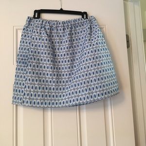Blue and white skirt size l
