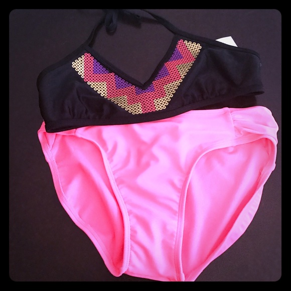 NWT Girls Sparkly Bikini