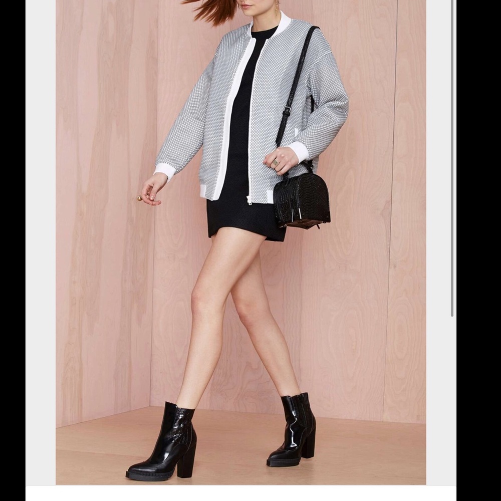 Nasty Gal Textured Bomber Jaacket