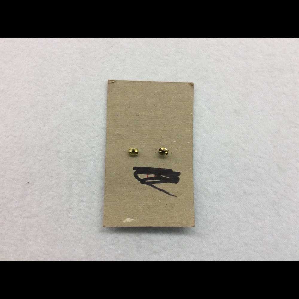 Free People Metallic Black Bronze Stud Earrings - Picture 3 of 3