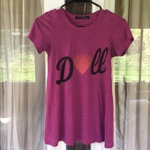Wildfox Bright Purple Doll Top