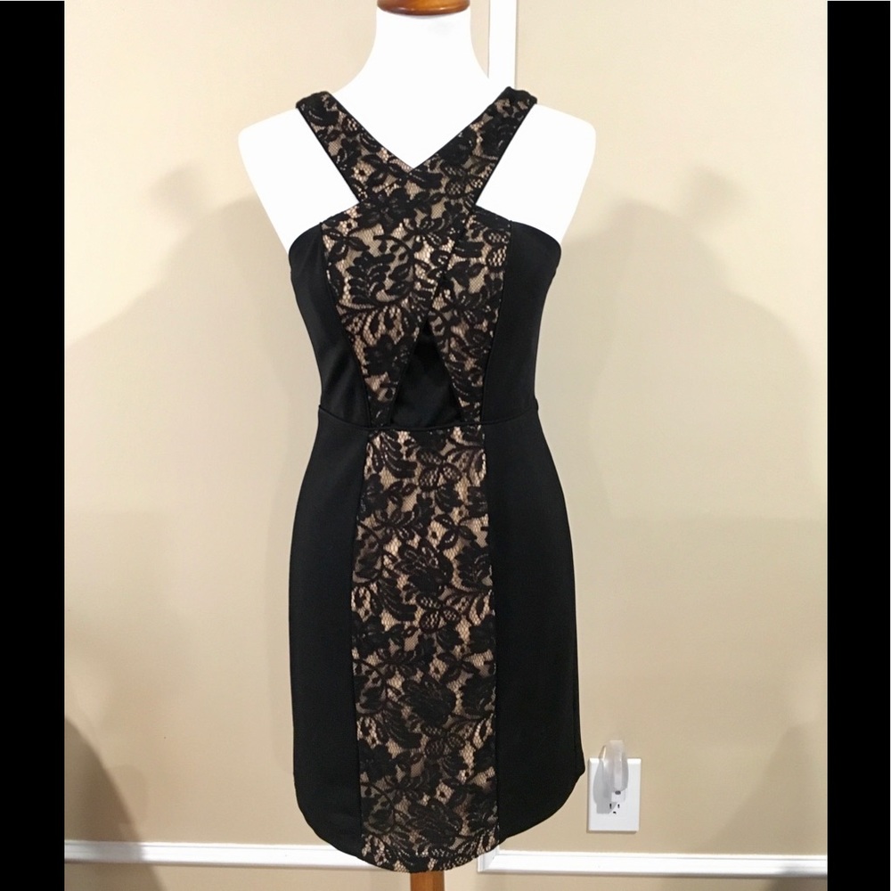 Black Lace Cocktail Dress