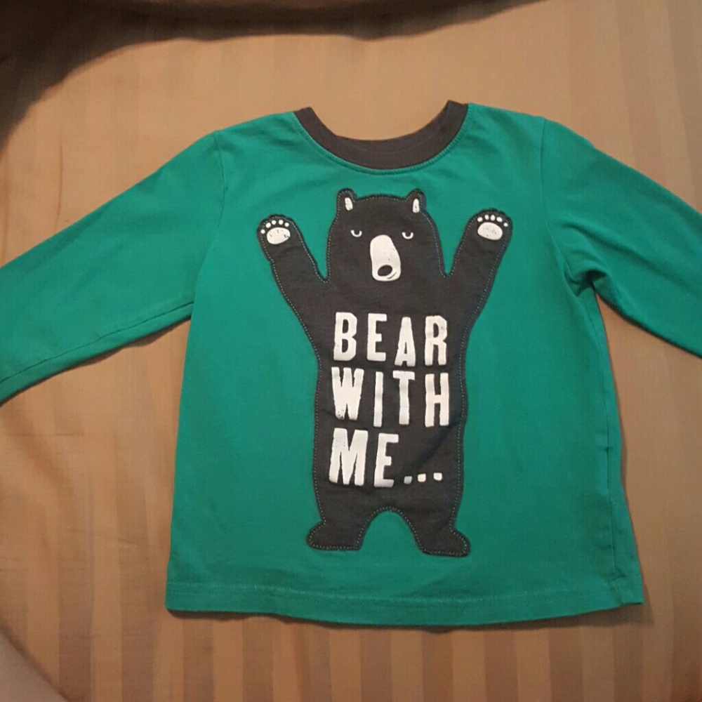 Bear with me long sleeve shirt