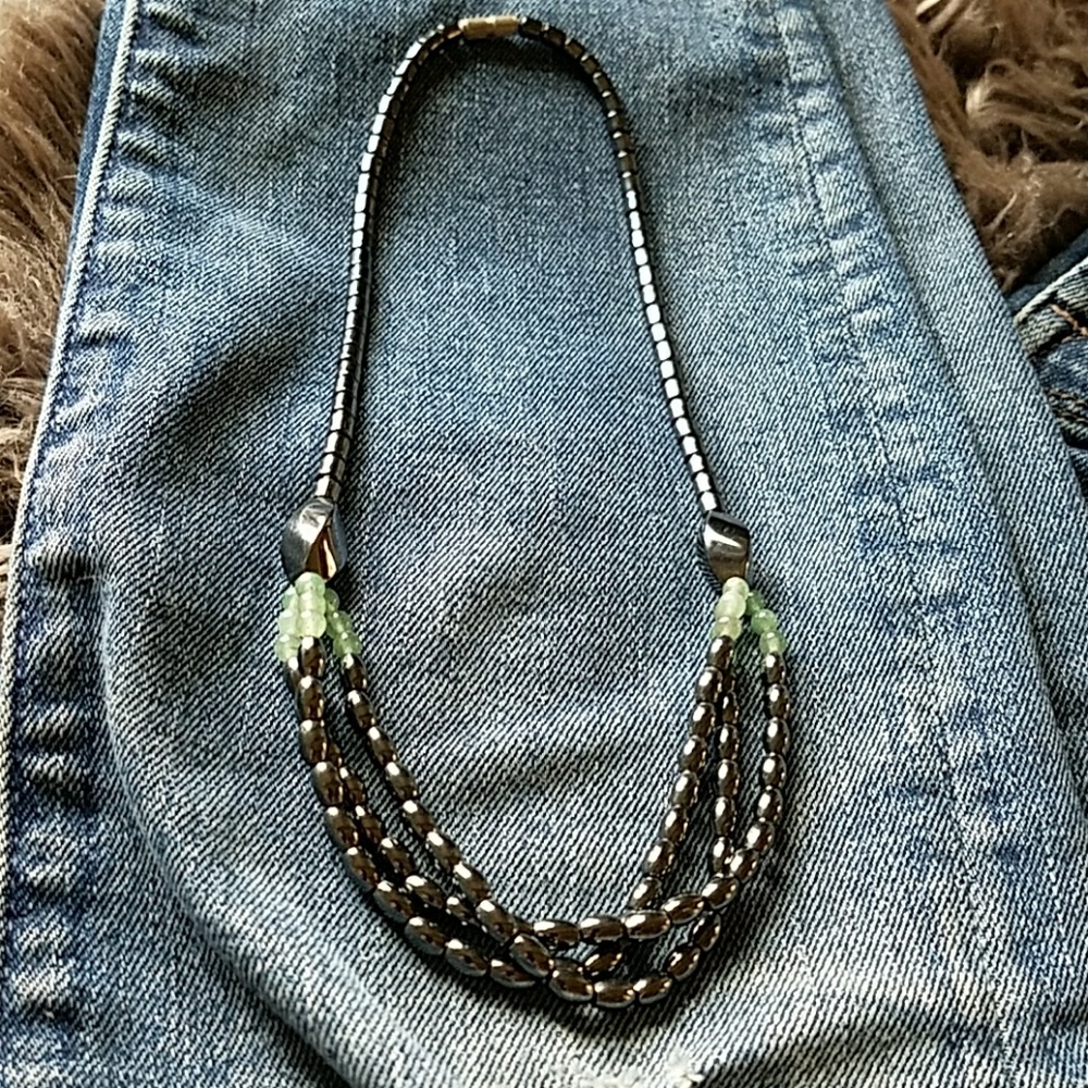 Magnetite necklace