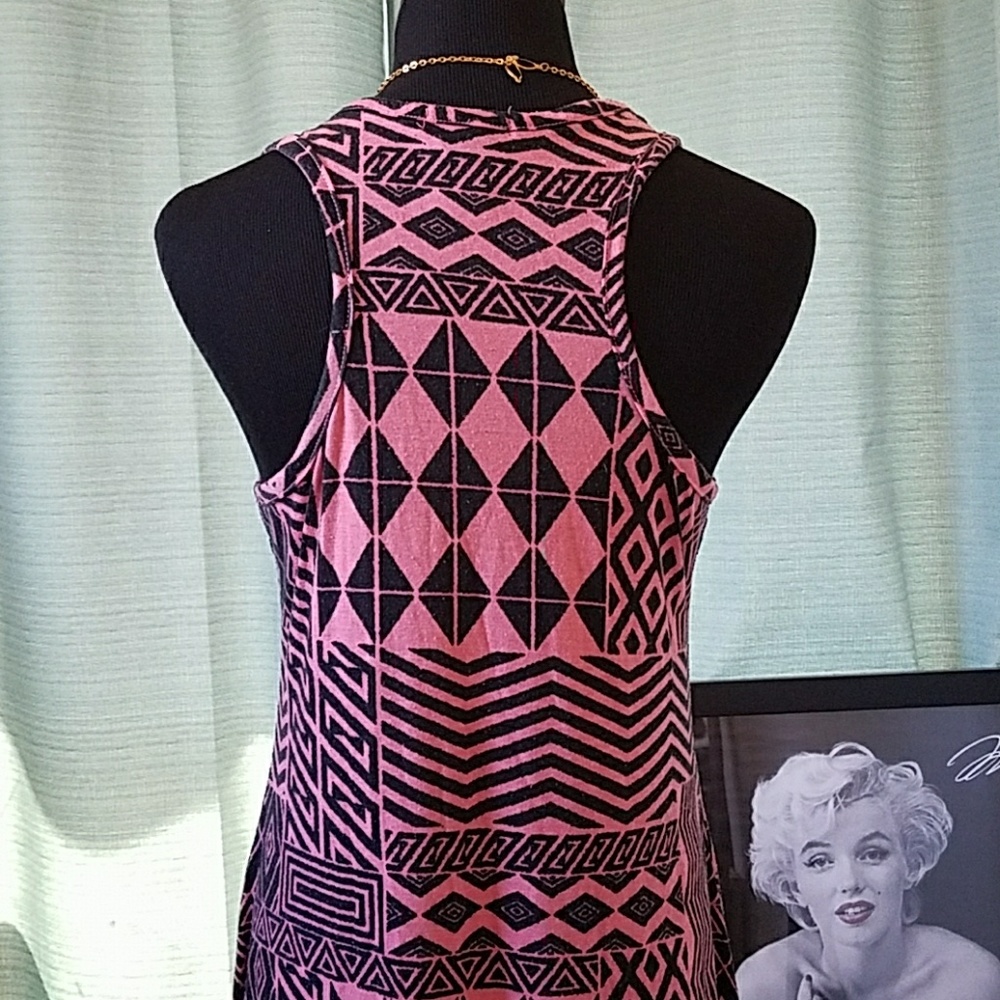 ☮2 for $20☮ Aztec Hi-Lo Dress   Sz L - Picture 7 of 7