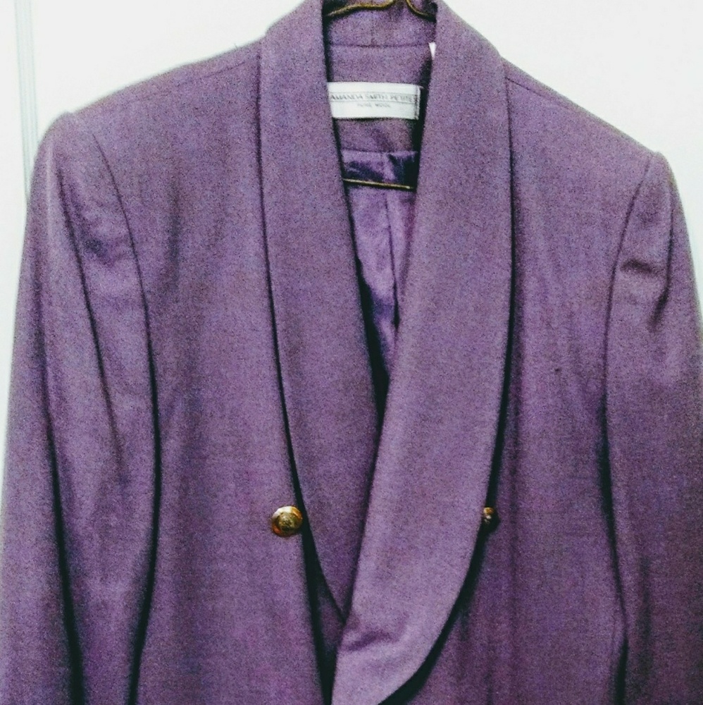 Amanda Smith Dusty Lavender Double Breasted Blazer