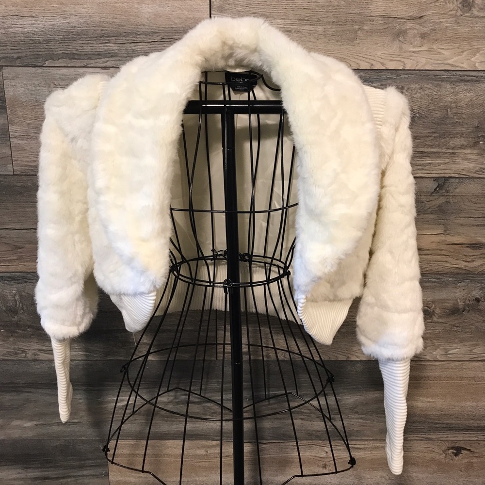 New Bebe Faux Fur Jacket