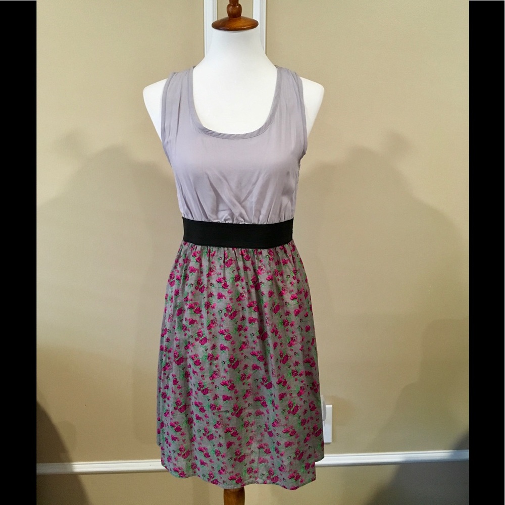 Francesca's Lace Tank Floral Dress