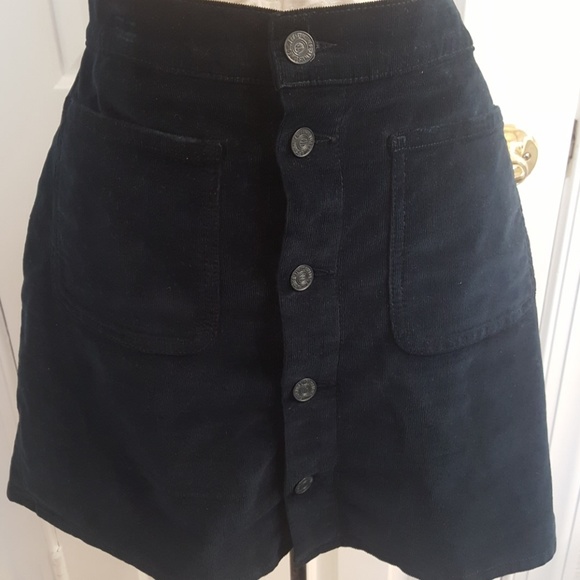 corduroy jean skirt