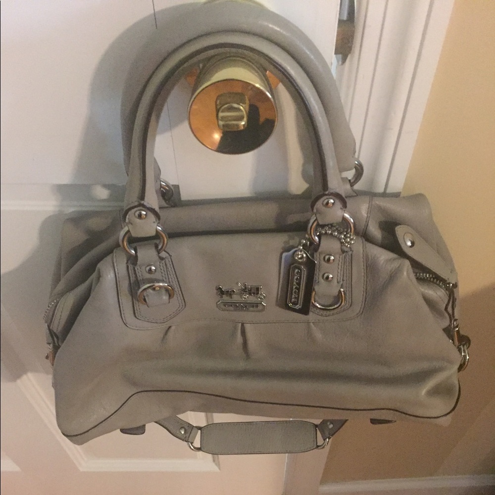 Coach Silver gray bag